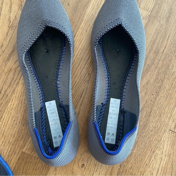 Rothy’s THE POINT flat grey size 9.5 - Picture 10 of 15